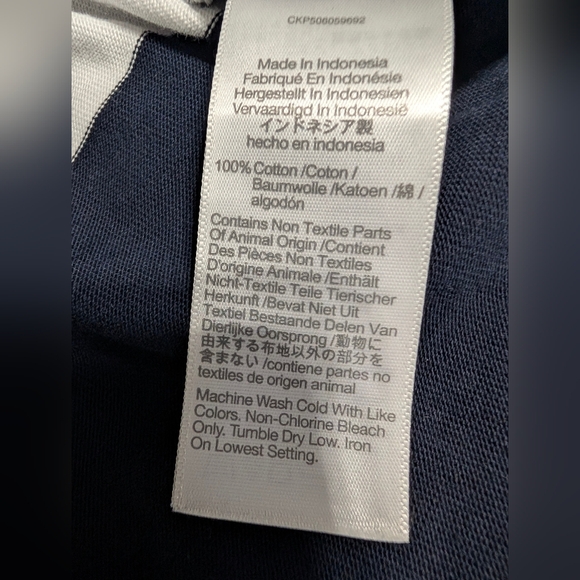 Madewell Rugby Stripe Polo L True Midnight Navy White Stripe NY776 NWOT Sporty - Picture 6 of 8